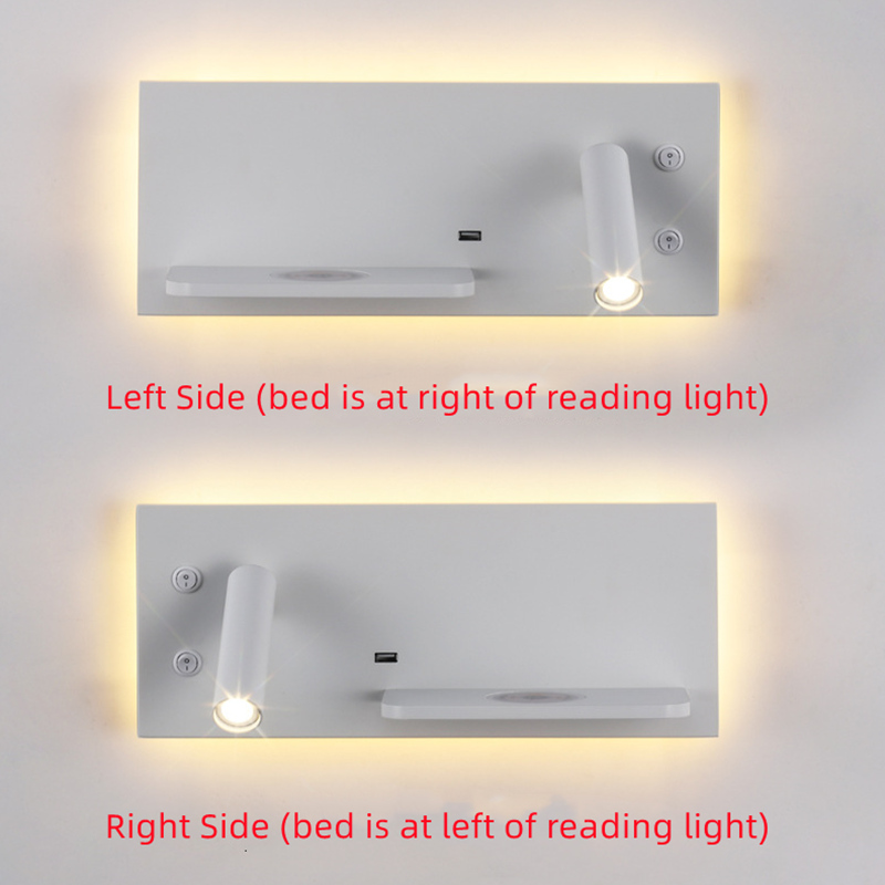  Wall Mounted Headboard LED Reading Lamp