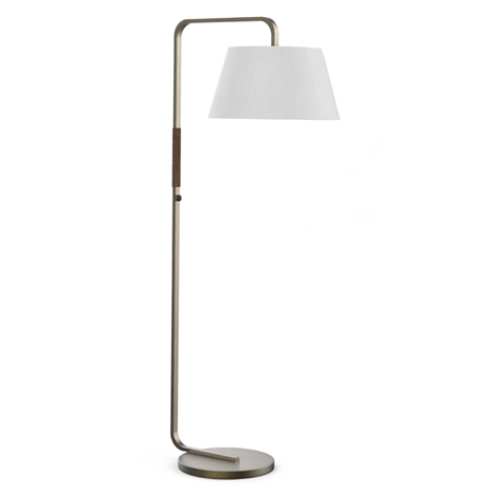 Floor lamp with hanging shade