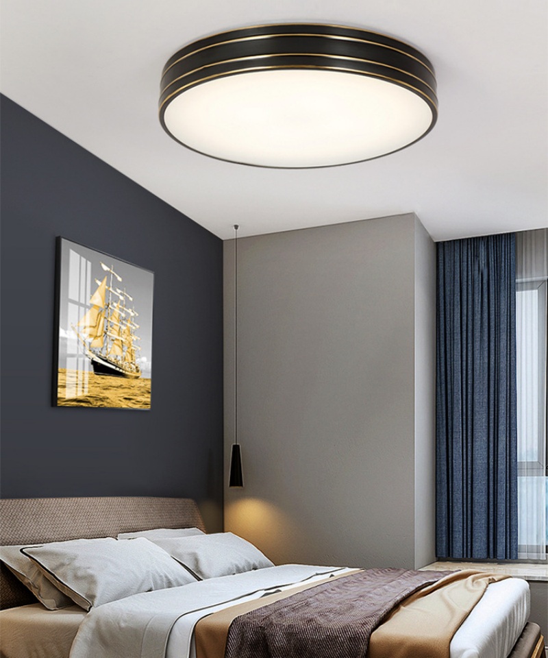 Bedroom LED flush mount light fixture