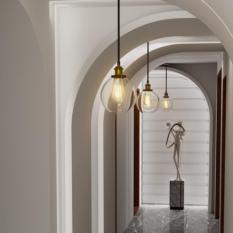 Pendant lighting for hallway