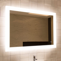 LED illuminated vanity mirror