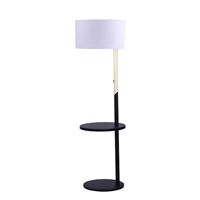 Floor lamp with table