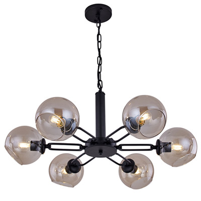 6 Light kitchen island pendant