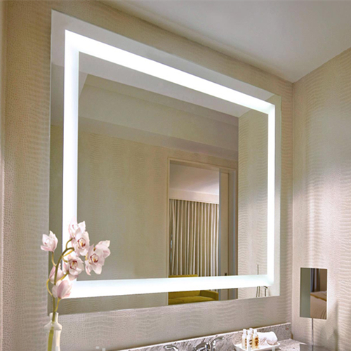 Vanity mirror with built in lights