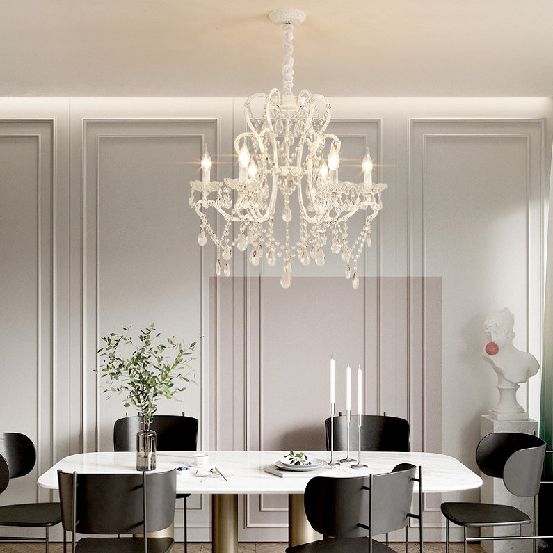 Crystal Chandelier Kitchen Island 