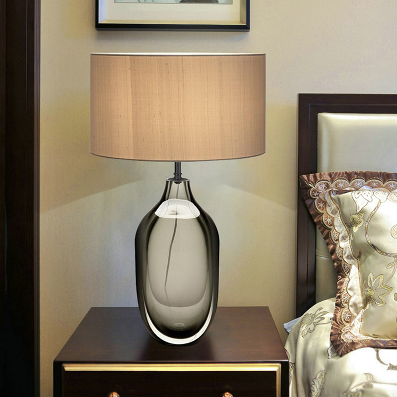 Glass table lamps for bedroom