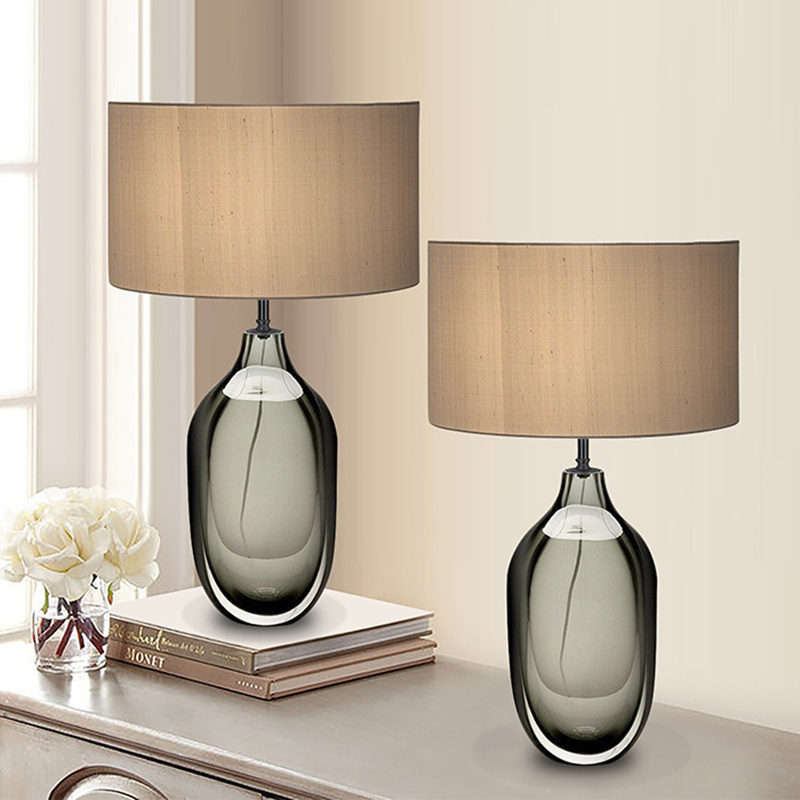 Contemporary glass table lamps