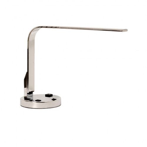 Polished nickel LED desk lamp