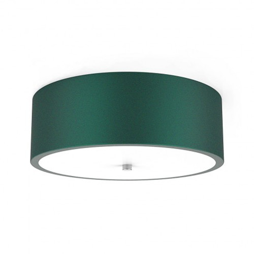 Fabric shade flush mount drum lighting