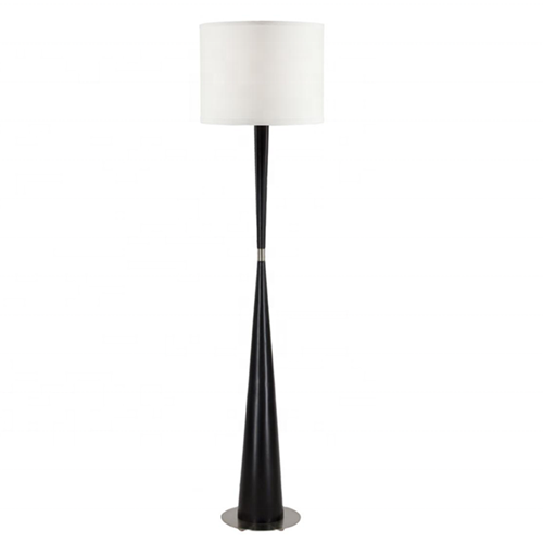 Wood floor standing lamp