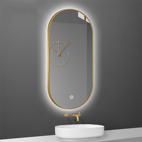 Oval shape LED mirror