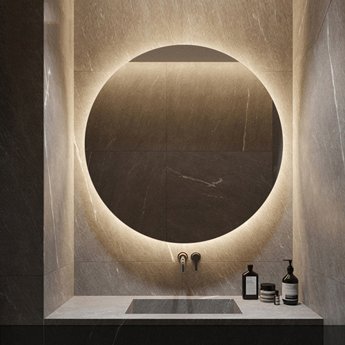 Wall light up mirror