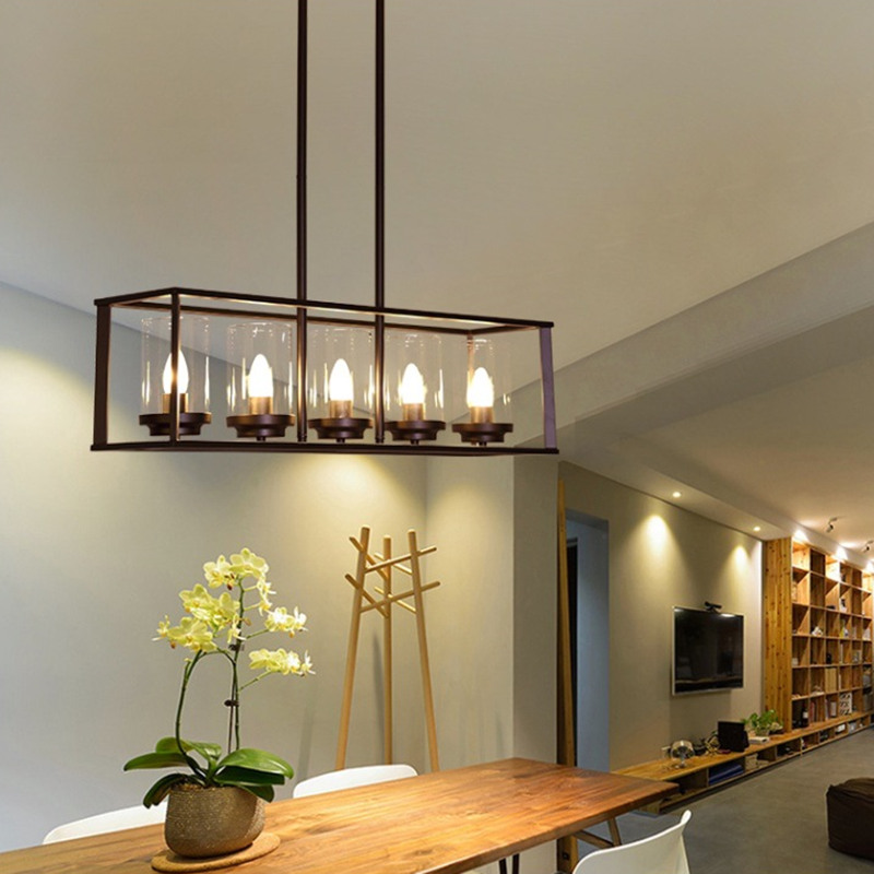 Industrial linear pendant light