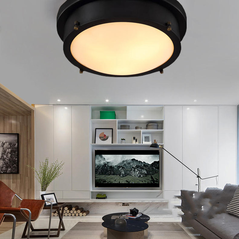 LED flush mount light for living room