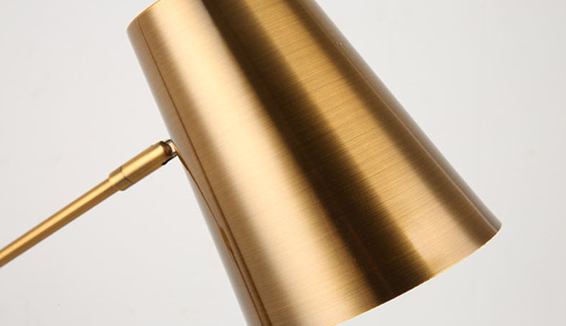 Brushed brass task light