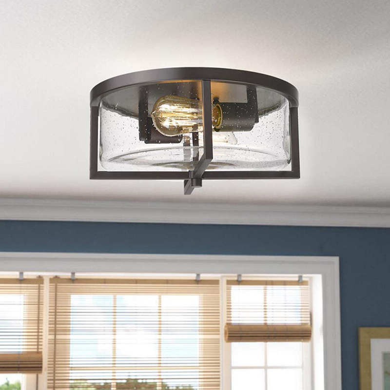 Farmhouse flush mount kitchen lighting