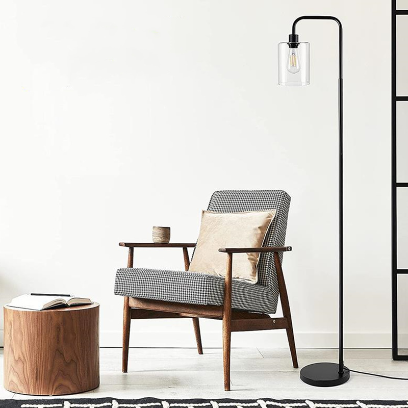 Industrial floor lamp for living room