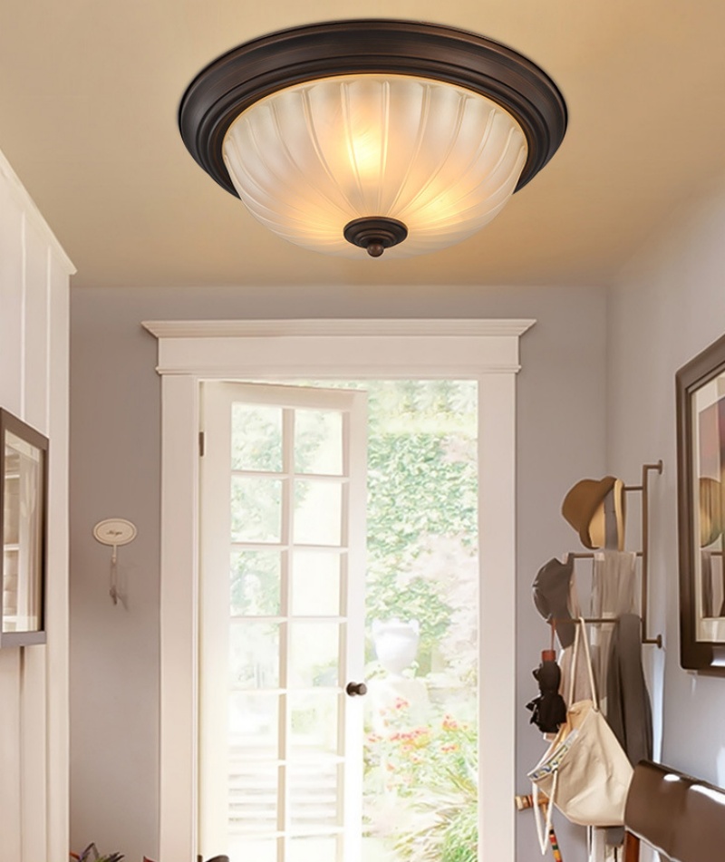 Oil rubbed bronze hallway light