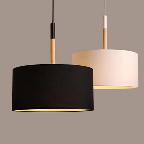 Kitchen drum pendant lighting