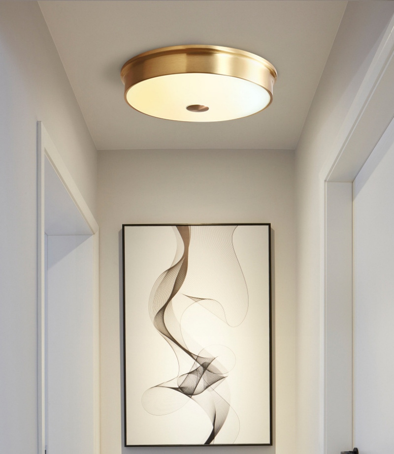 Flush lighting for hallway