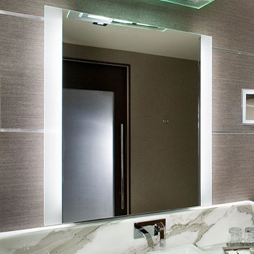 Wall mount LED lighted mirror
