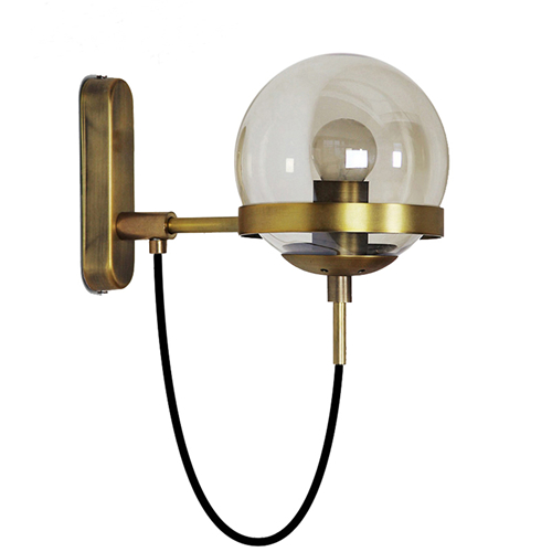 Modern globe wall sconce