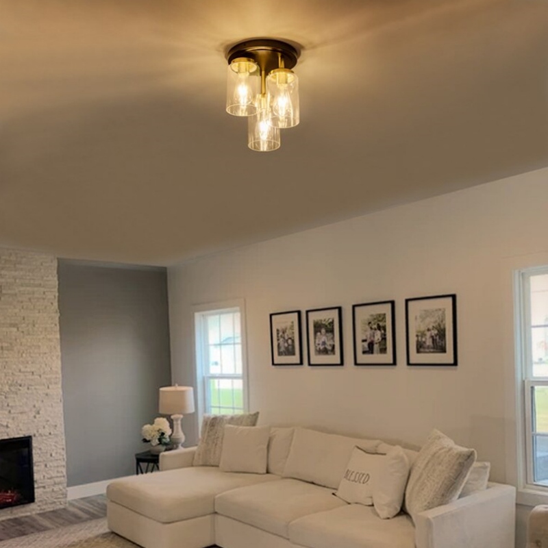 Living room semi flush lighting