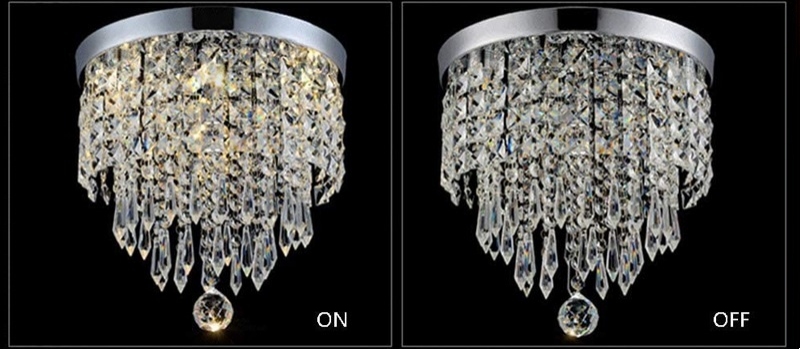 Crystal flush mount