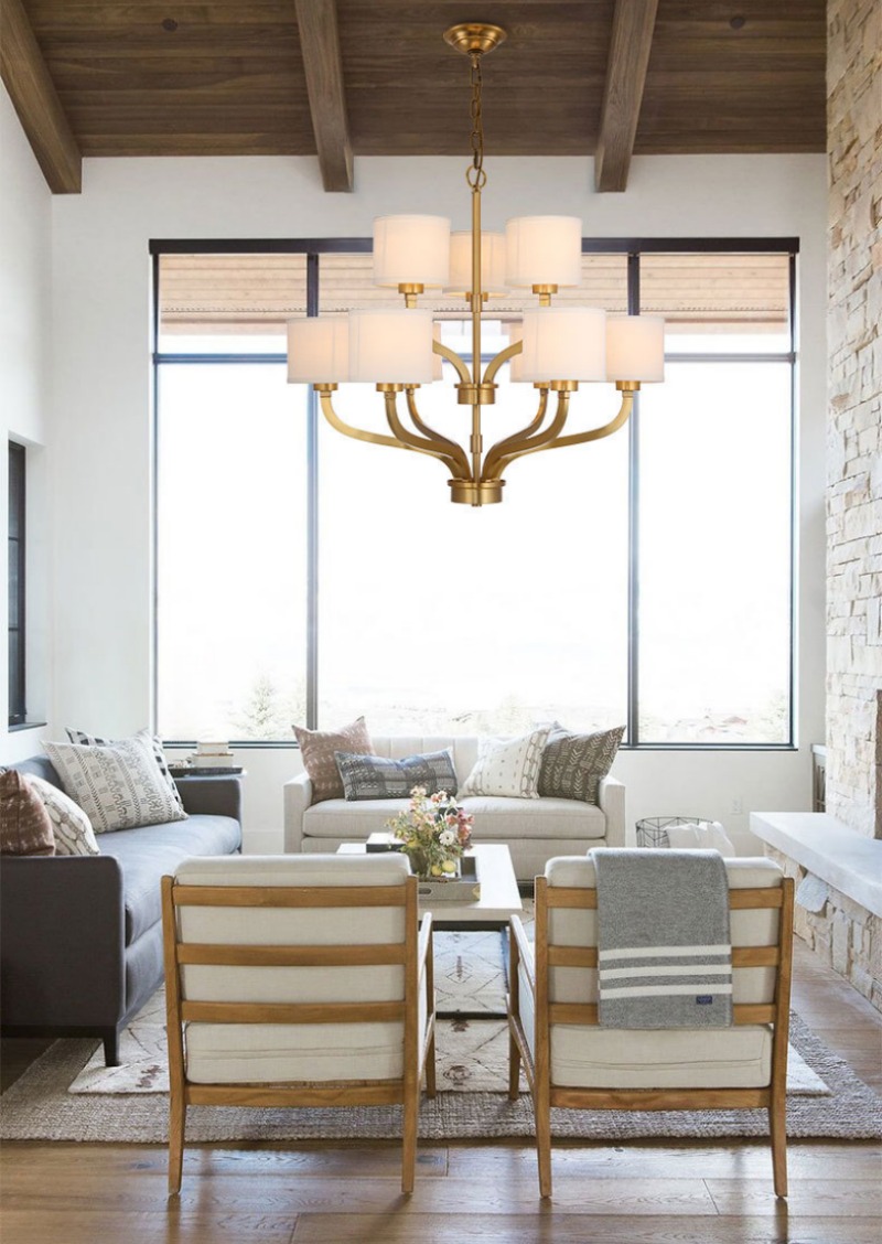 Chandelier lighting for living room