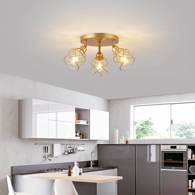 Semi flush kitchen light