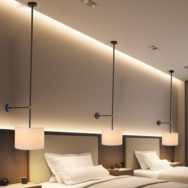 Hotel room hanging light