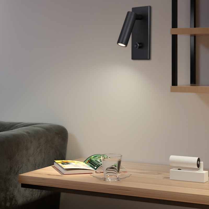 LED wall mounted reading light fixture
