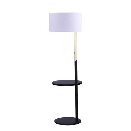 China Matte Black Metal Floor Lamp With, Table Lamp With Table Attached
