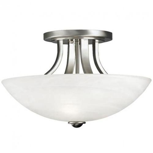 brushed nickel semi flush mount