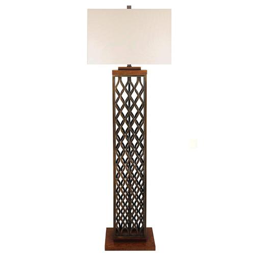 Walnut floor lamp