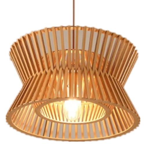 Wood pendant light