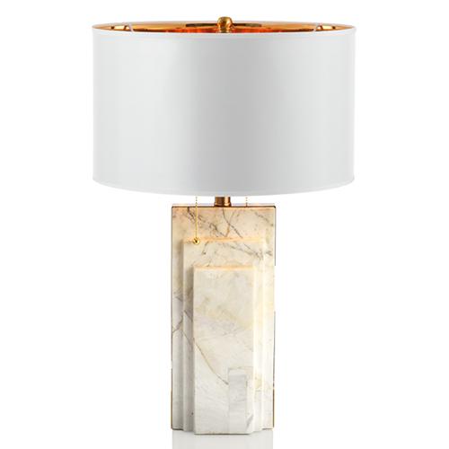 White marble table lamp