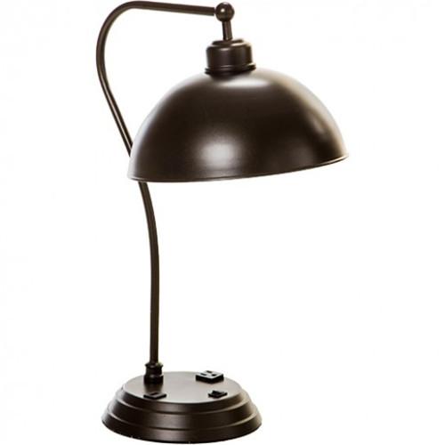 Desk lamp with outlet
