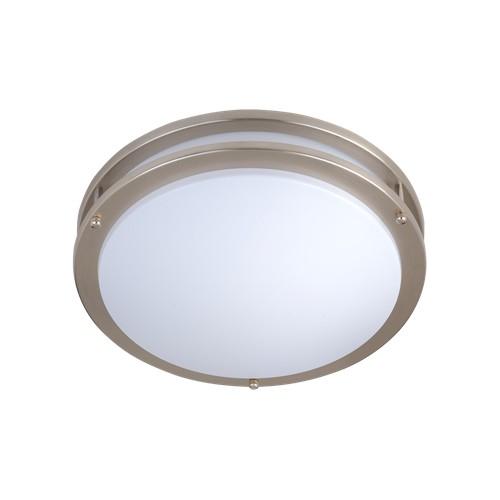 Satin nickel flush mount