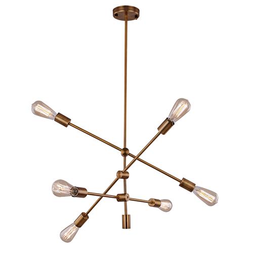 6 Light sputnik pendant