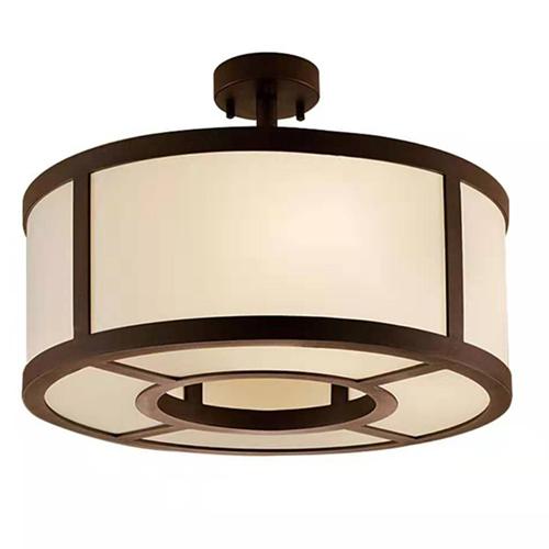 Bronze semi flush mount lighting