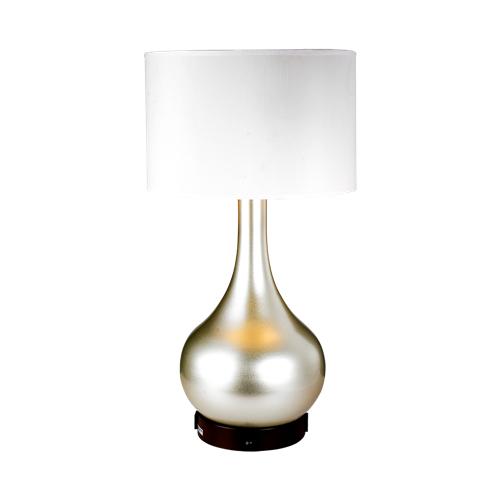 Silver table lamp