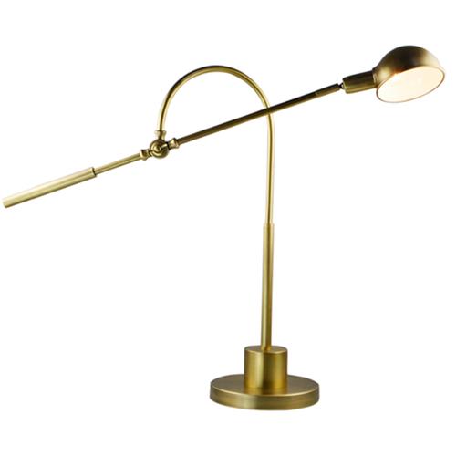 Brass desk lamp