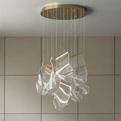 Modern acrylic chandelier