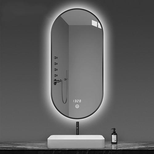 Gold frame LED mirror