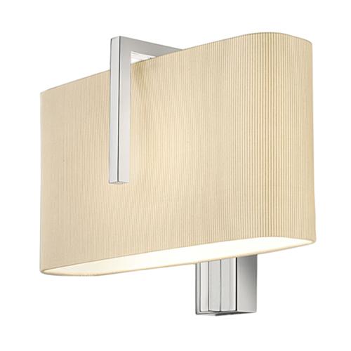 Fabric shade wall lamp