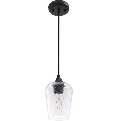 Black glass pendant ceiling light