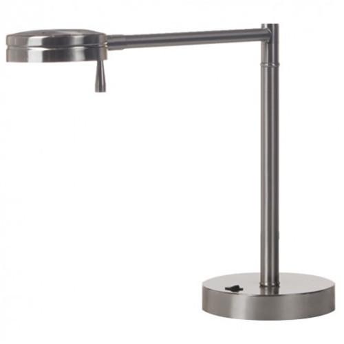 Brushed nickel desk light