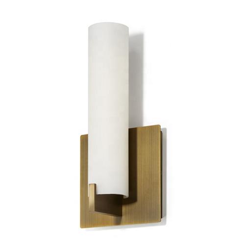 Satin nickel wall sconce