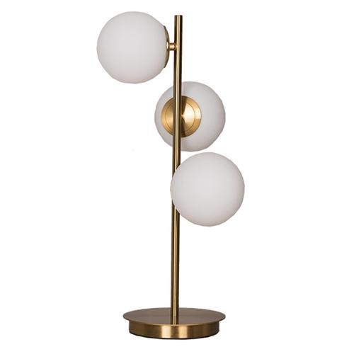 3 Light glass globe table lamp